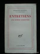 Entretiens avec Georges Charbonnier par Queneau Raymond