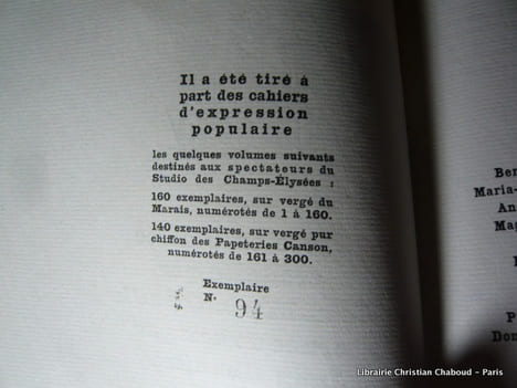 La Maison de Bernarda Alba. Pièce en 3 actes traduite par Jean-Marie Créac'h ornée de bois par Jean CHAUFFREY. Federico Garcia Lorca
