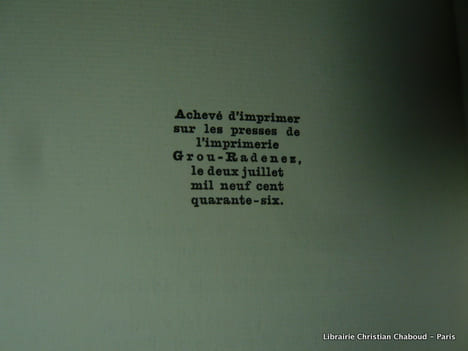 La Maison de Bernarda Alba. Pièce en 3 actes traduite par Jean-Marie Créac'h ornée de bois par Jean CHAUFFREY. Federico Garcia Lorca