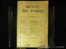 La Revue de Paris Numéro 1 - 47e année  - 1er janvier 1940.. André Siegfried. Jean Cocteau. Alexandre Arnoux. Jean Schlumberger. Bertrand de Jouvenel. ...