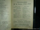 Le Vieux-Colombier. Programme n°6  du29 novembre 1920. Contient le programme de la saison 1920-1921.. Le Vieux-Colombier