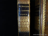 MÉMOIRES DU CARDINAL PACCA, contenant des notes sur son ministère et l'histoire de ses deux voyages en France, traduit de l'italien par M. l'Abbé Jamet. En 2 volumes. 