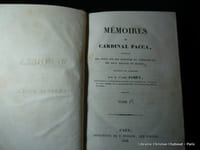 MÉMOIRES DU CARDINAL PACCA, contenant des notes sur son ministère et l'histoire de ses deux voyages en France, traduit de l'italien par M. l'Abbé Jamet. En 2 volumes. 