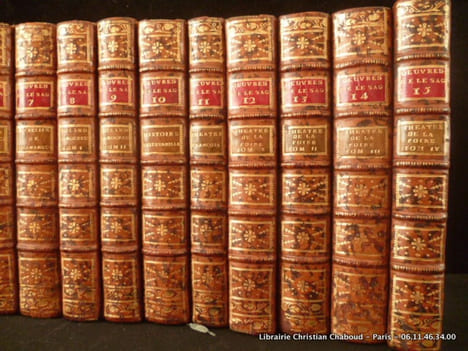 Oeuvres choisies de Le Sage avec figures. 15 volumes.. Le Sage