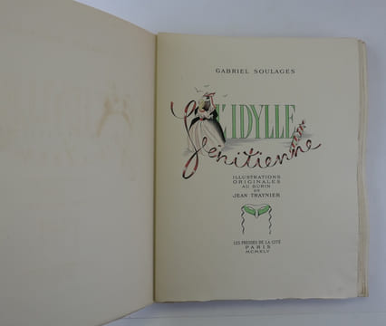 L'idylle vénitienne. Illustrations originales au burin de Jean Traynier.. Gabriel SOULAGES