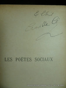 Les poètes sociaux. Anthologie de poésies sociales. Morceaux choisis accompagnés d'une préface et de notes par Georges Normandy et M.C. Poinsot. Sept gravures et Portraits. Couverture de F. Robida.