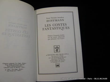 Les contes fantastiques.. Hoffmann