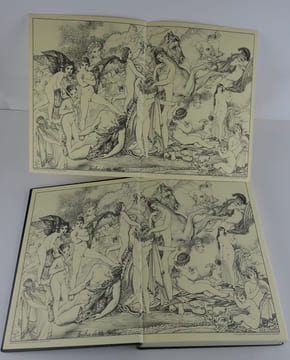 Anacréon Poèmes amoureux. Recueil de compositions dessinées par Girodet et gravées par M. Chatillon, son élève, avec la traduction en prose des odes ...