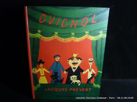 Guignol. Illlustrations d'Elsa Henriquez. Edition originale.. Jacques PREVERT