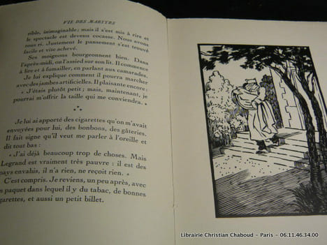 VIE DES MARTYRS 1914-1916. Edition définitive avec 19 gravures sur bois de P.L. Guilbert. DUHAMEL Georges
