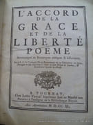L'Accord de la Grâce et de la Liberté. Poëme. Accompagné de Remarques Critiques et historiques. par R. P. Le Vaillant de la Bassardries de la Compagnie de Jésus - Image 3