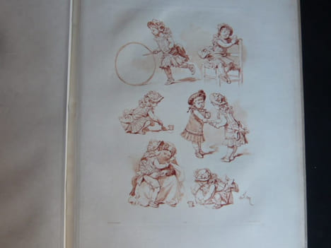 Une journée d'enfant. Compositions inédites par Adrien Marie. Avec vingt planches en héliogravure de Dujardin. Un des 200 ex. du tirage de luxe sur ...