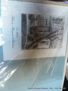 Une journée d'enfant. Compositions inédites par Adrien Marie. Avec vingt planches en héliogravure de Dujardin. Un des 200 ex. du tirage de luxe sur papier du Japon. Ex-libris Félicie Meunié d'Hostel.