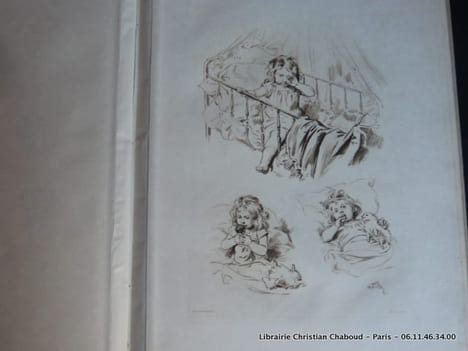 Une journée d'enfant. Compositions inédites par Adrien Marie. Avec vingt planches en héliogravure de Dujardin. Un des 200 ex. du tirage de luxe sur ...
