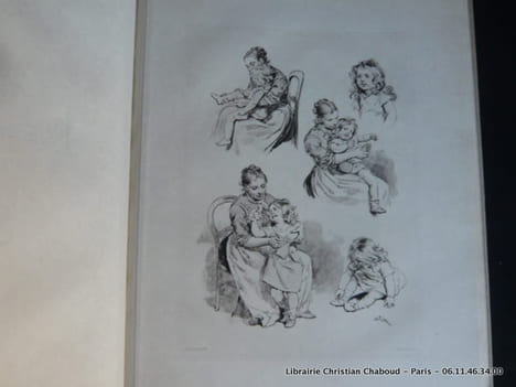 Une journée d'enfant. Compositions inédites par Adrien Marie. Avec vingt planches en héliogravure de Dujardin. Un des 200 ex. du tirage de luxe sur ...