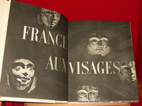 France aux visages. François Cali. Photos de Amson, Claude Arthaud, Brassaï, Denis Brihat, Denise Colomb, J. Decker, Nora Dumas, Doisneau, Foucauld, ...