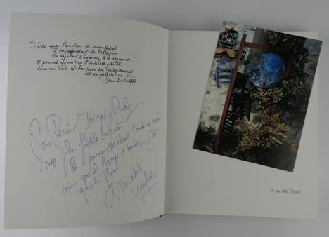 Pis que peindre. Chronique artistique 1981-1990. Envoi de l'artiste au comédien Jacques Duby et à son épouse.. Yankel