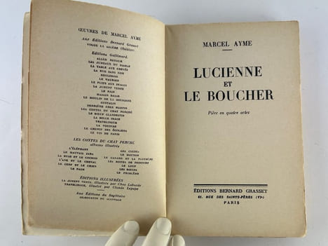 Lucienne et le boucher. Pièce en 4 actes.. Marcel Aymé