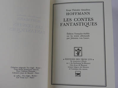 Les contes fantastiques.