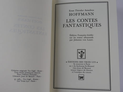 Les contes fantastiques.. Hoffmann