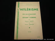 L'hitlérisme en Allemagne et devant l'Europe. par Vermeil Edmond, Gérome Pierre