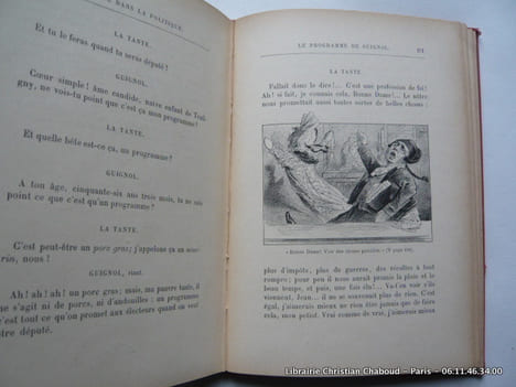 Le fils à Guignol. Petites scènes avec chants pour théâtre Guignol et théâtre de salon.  40 gravures et 6 morceaux de musique.. HINOT Claude