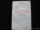 Histoire de la poésie politique et sociale en France de 1815 à 1939. Flottes PIerre