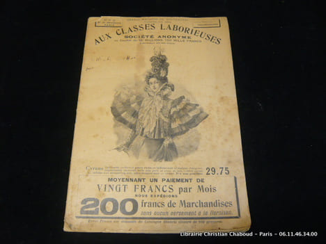 Aux Classes Laborieuses. Grands Magasins de Nouveautés Fondés en 1866. Collectif