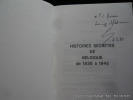 Histoires secrètes de la Belgique 1935-1945.. Jacques de Launay