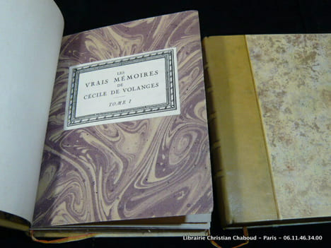 Les vrais Mémoires de Cécile de Volanges. Rectifications et suite aux Liaisons dangereuses. 2 volumes.. Anonyme.