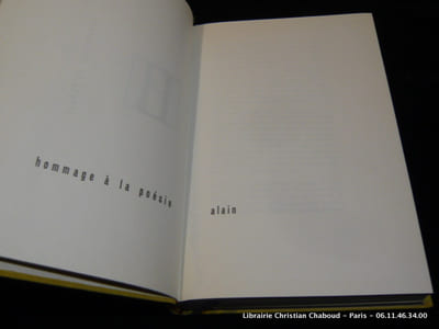 Propos de littérature. Précédés de Hommage à la Poésie en édition originale. 