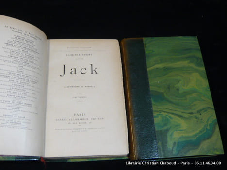 Jack. 2 volumes complet.. Alphonse Daudet. Illustrations de Myrbach.