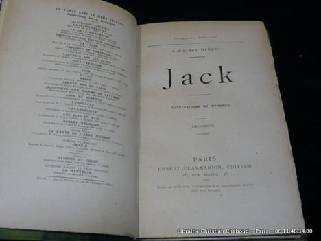 Jack. 2 volumes complet.. Alphonse Daudet. Illustrations de Myrbach.