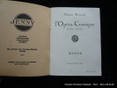 Théâtre National de l'Opéra Comique. Saison 1930-1931 Programme pour MANON de Massenet. Massenet - Brissaud Pierre (illustrateur)