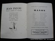 Théâtre National de l'Opéra Comique. Saison 1930-1931 Programme pour MANON de Massenet par Massenet - Brissaud Pierre (illustrateur) - Image 3