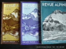 Revue Alpine. 3 Années complètes 1950 - 1951 - 1952. 4 n° par an : n°363, 364, 365, 366, 367, 368, 369, 370, 371, 372, 373, 374.. Section Lyonnaise du ...