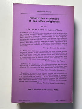 Histoire des croyances et des idées religieuses 2. De Gautama Bouddha au triiomphe du christianisme.. Mircea Eliade
