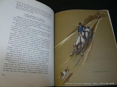 Conseils aux instructeurs d'équitaion. 6 hors-texte en couleurs et 200 croquis.