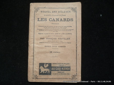 Nouvel art d'élever, de multiplier, d'engraisser et de chasser Les canards contenant la manière de les nourrir, de les guérir de leurs maladies, de ...