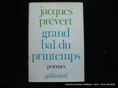 Grand bal du printemps. Poèmes. Suivi de Charmes de Londres.
