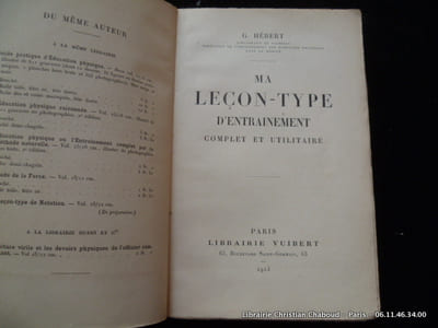 Ma leçon-type d'entrainement complet et utilitaire