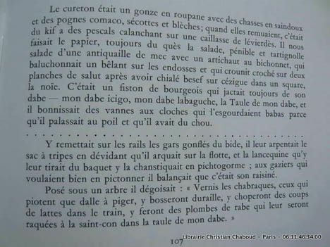 L'académie d'argot. Envois des deux auteurs avec un petit dessin de Moisan.. GIRAUD Robert. Illustrations de Moisan