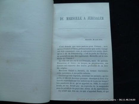 A travers l'Orient. De Marseille à Jérusalem. A. de Lamothe