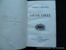 Poésies complètes de Madame Louise Colet. Louise Colet