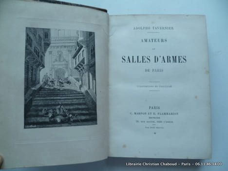 Amateurs et salles d'armes. Adolphe Tavernier. Illustrations de Genilloud.