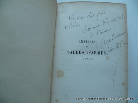 Amateurs et salles d'armes. Adolphe Tavernier. Illustrations de Genilloud.
