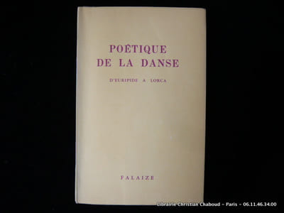 Poétique de la danse d''Euripide à Lorca. Illustrations Stanley-William Lambert