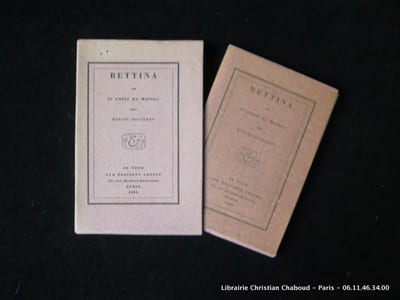 Bettina ou le Culte de Balzac. Deuxième numéro des Balzaciana.