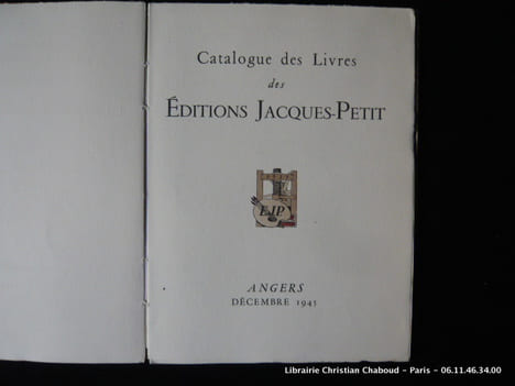 Une aventure en Calabre. Suivi du catalogue des Editions JACQUES-PETIT. Paul-Louis COURIER. Illustrations de Maurice Pouzet.