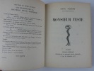 Monsieur Teste. VALERY Paul